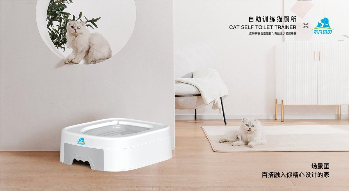 Newest Cat Toilet Toilet Trainer, Reusable Litter Box Without Litter, Training Education Cat Urinating Peeing Toilet Tool