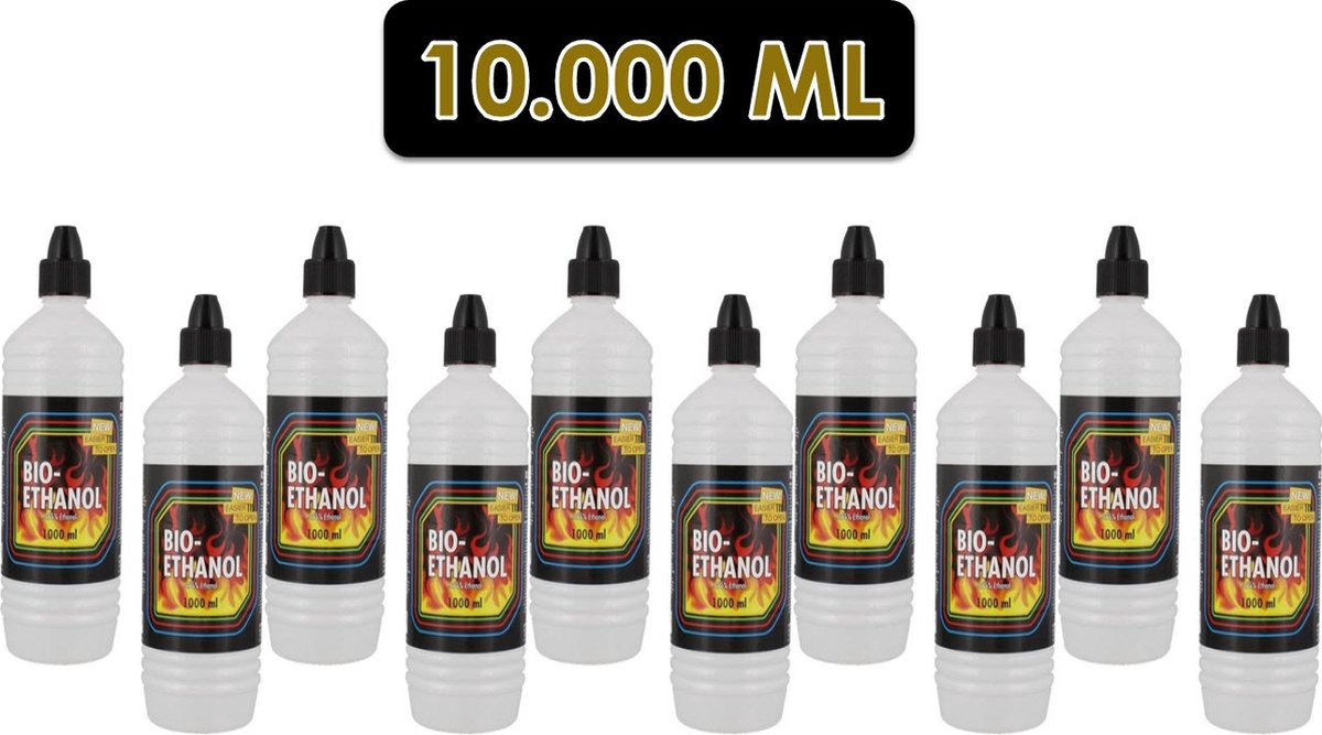 Bio-ethanol voor sfeerhaard vloeistof - tafelhaard en haardset - open haard - 10.000 ml - 10 liter