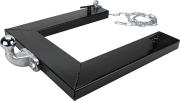 Rangeerhulp dubbel aanhangwagen/heftruck 14cm met borgketting
