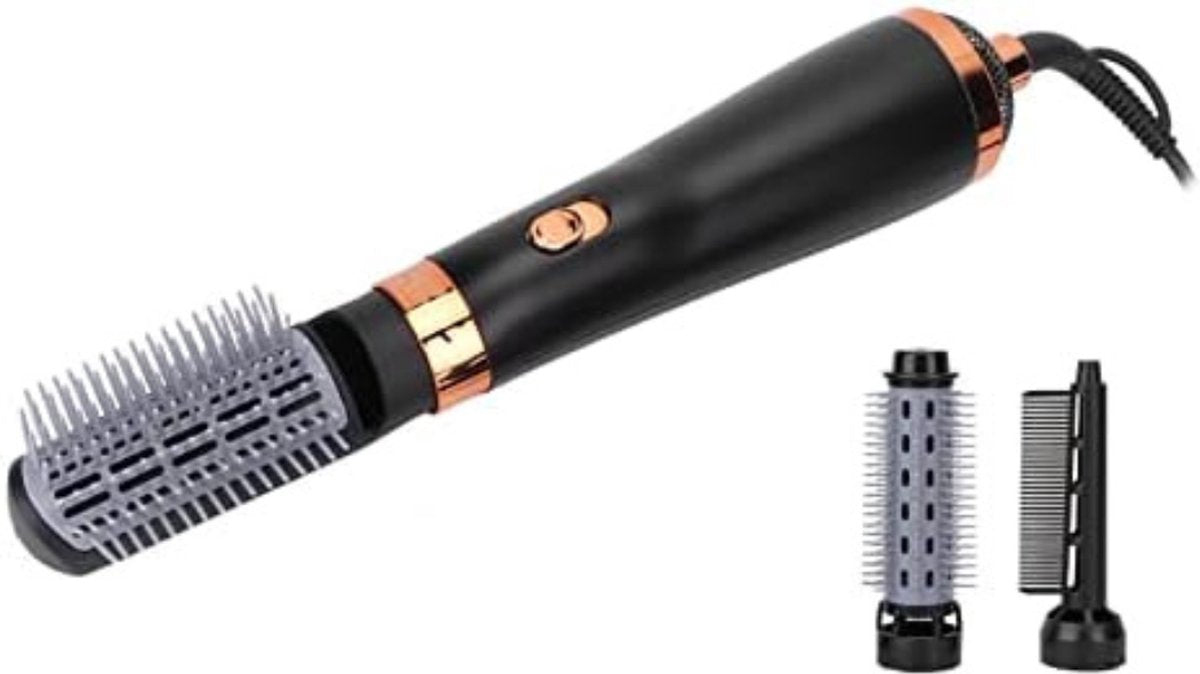 Rotating Hair Dryer Brush - Rotating Curling Brush - Rotating Hair Dryer Brush For Short Hair - Rotating Hot Air Brush - Rotating+Hair Dryer Brushes