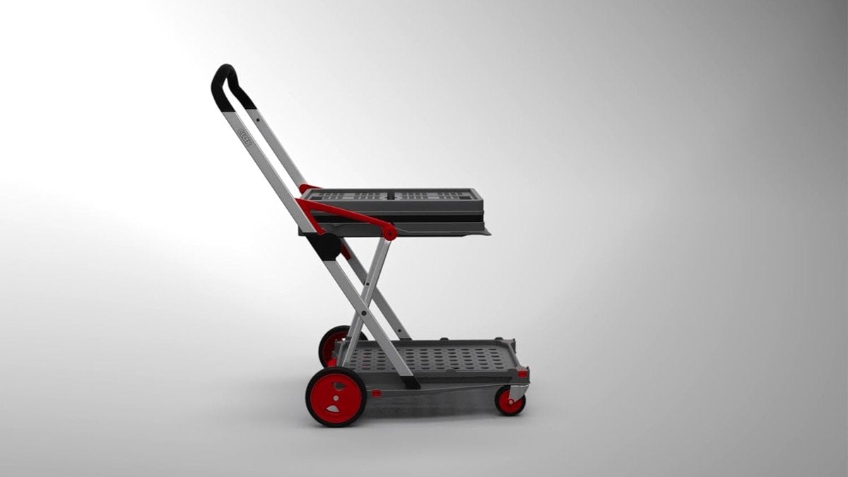 Shopping Trolley with Wheels - Foldable - Removable Shopping Bag - Shopping Cart