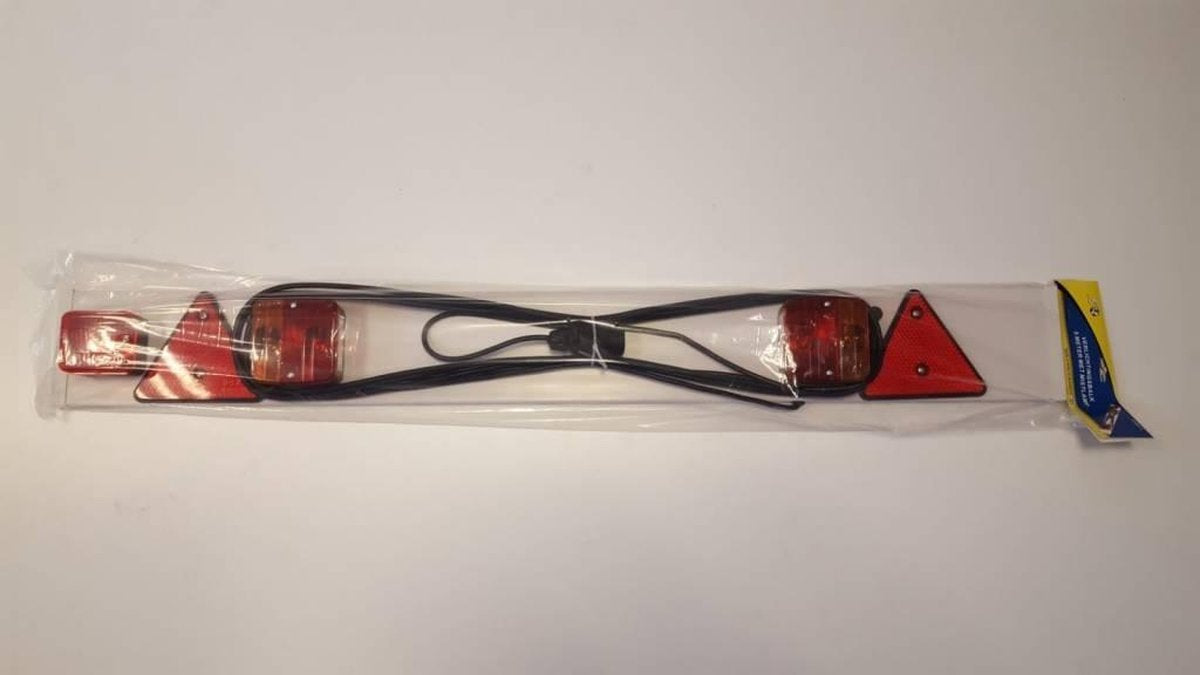 Complete lichtbalk voor aanhanger met 9 meter kabel - 122 cm - 7-polig