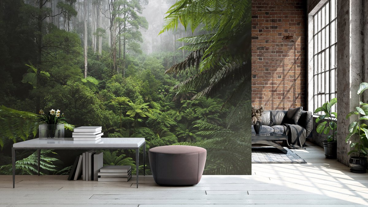 Fotobehang - Vliesbehang - Tropisch regenwoud - Jungle - Bos - 368 x 254 cm