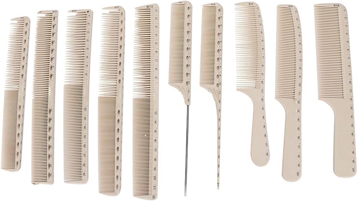Comb set -Professional Styling Comb Set, 10Pcs