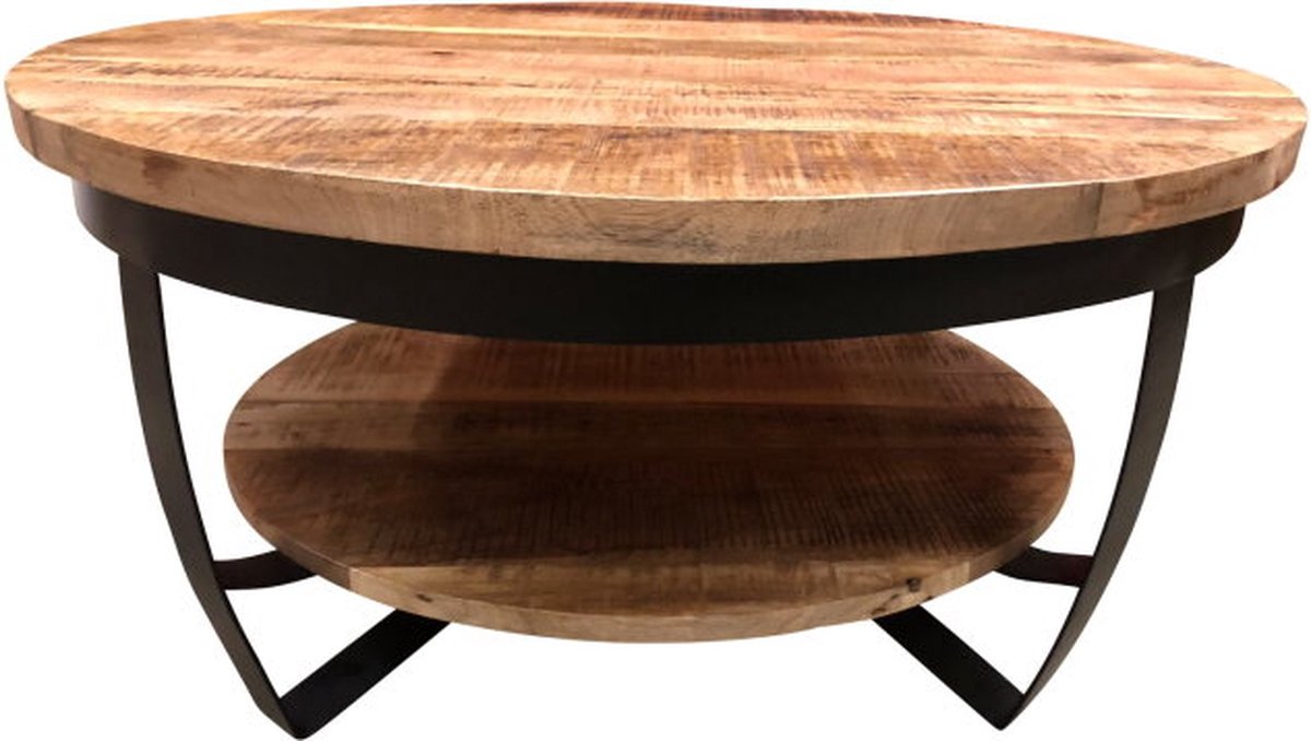 Combideal! Paras 90 & 70 - Set van 2 - Bijzettafel - Mangohout - Paras | Salontafel Rond