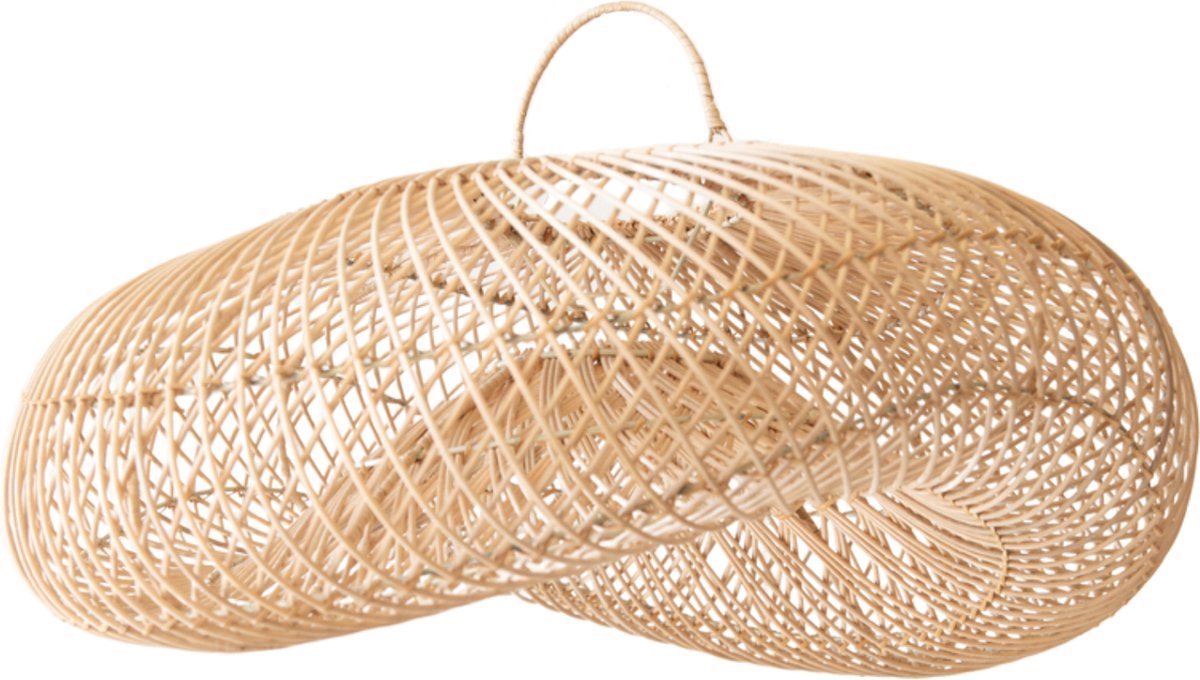 Hanging lamp reed - Wave - rattan - Bali - living room - dining room - bedroom - handmade - trendy - rattan