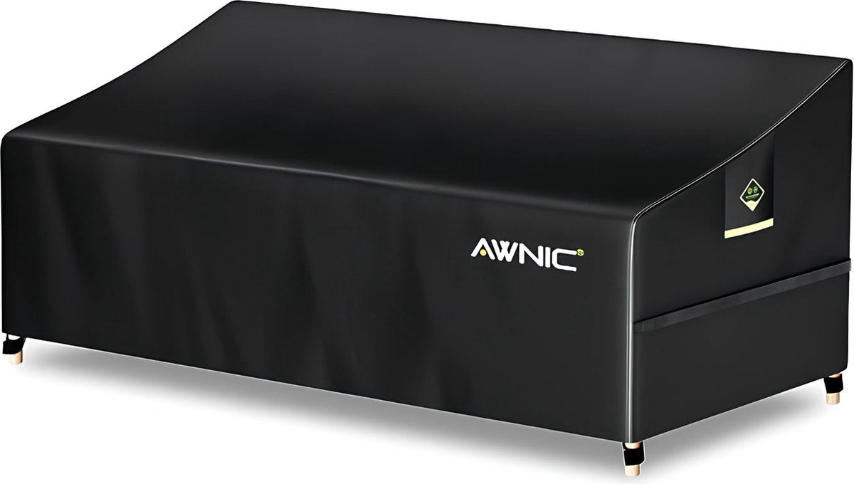 Bankhoes, loungebankhoes, afdekking voor 3-zits, waterdicht, loungebank, beschermhoes voor tuinbank, waterdicht, 420D polyester, 220 x 85 x 61/71 cm