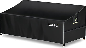 Bankhoes, bankhoes, afdekking voor 3-zits, waterdicht, loungebank, beschermhoes voor tuinbank, waterdicht, 420D polyester, 220 x 85 x 61/71 cm