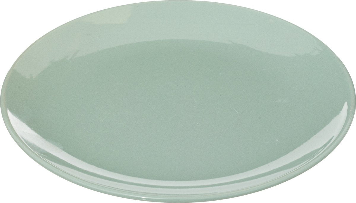 Earthenware Dinnerware Set for 6 persons, 18-piece - Mint Green