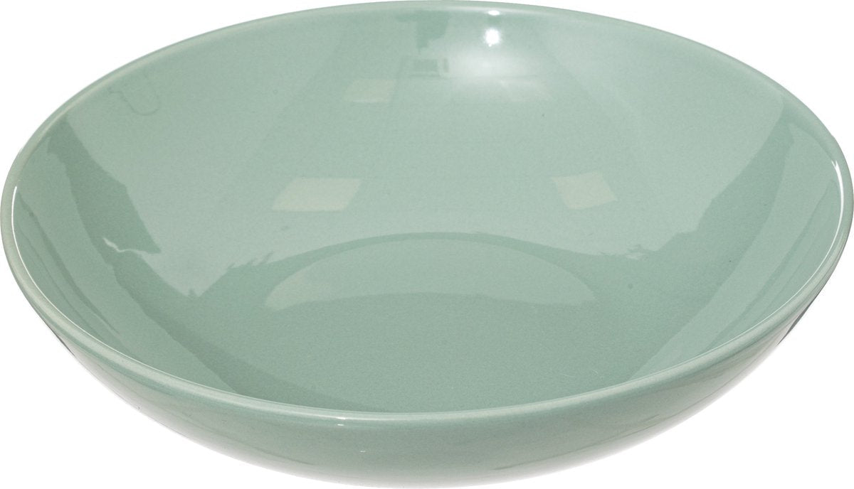 Earthenware Dinnerware Set for 6 persons, 18-piece - Mint Green