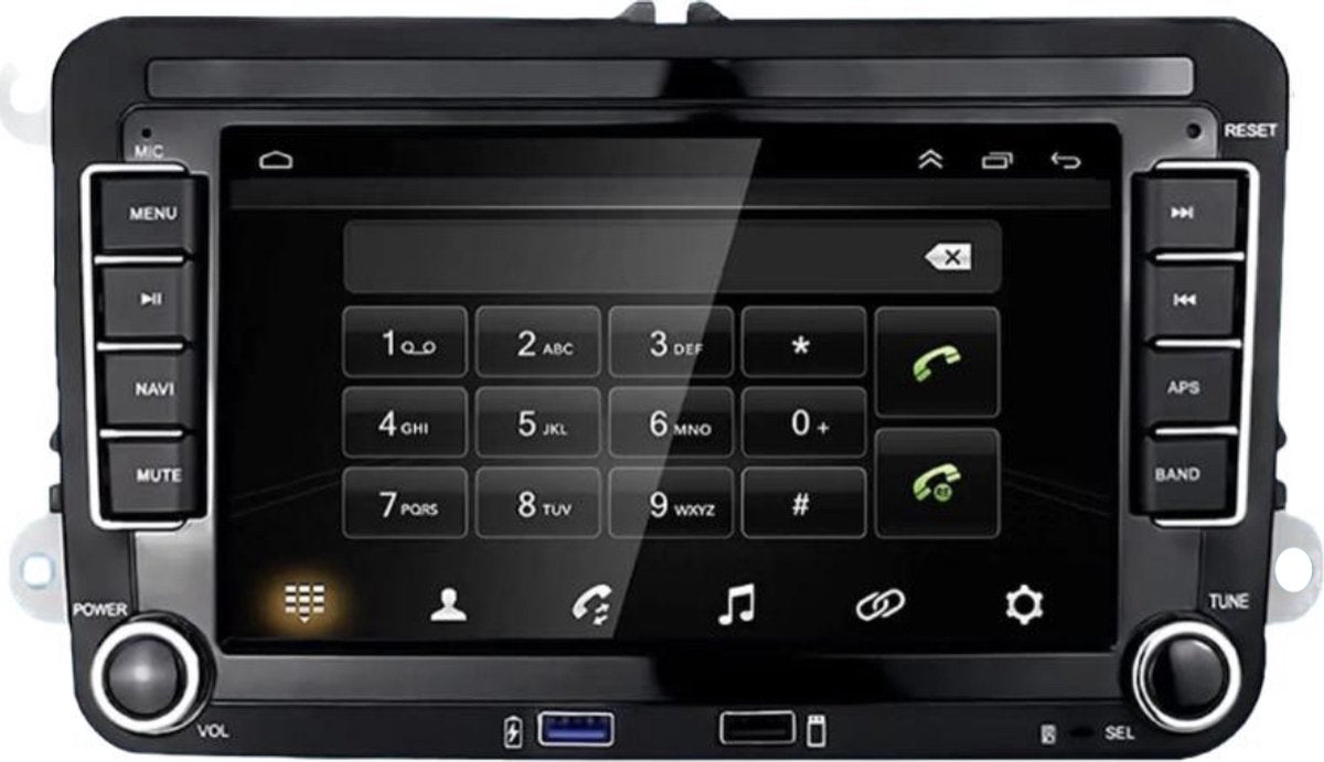 Multimedia Autoradio Android 13 Voor VW Polo/Golf/Seat/Skoda 2003-2015 CarPlay/Auto/WiFi/RDS/GPS/DSP/NAV