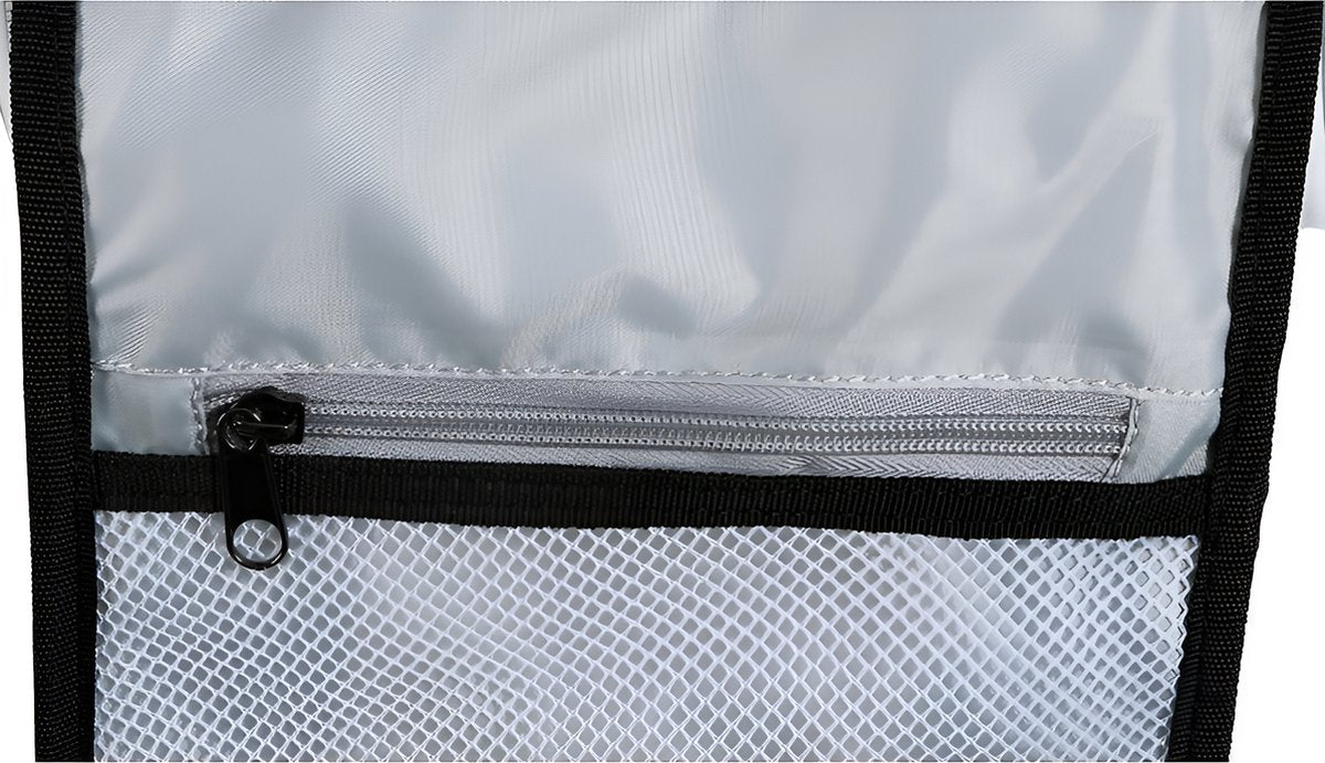 E-Shop4u - Tennis Bag - Tennis Backpack - White - Polyester - Tennis Racket Bag for Men and Women - Ventilated Shoe Compartment - Durable and Stylish Design - Squash-Tennis-Badminton-Pickleball-Padel