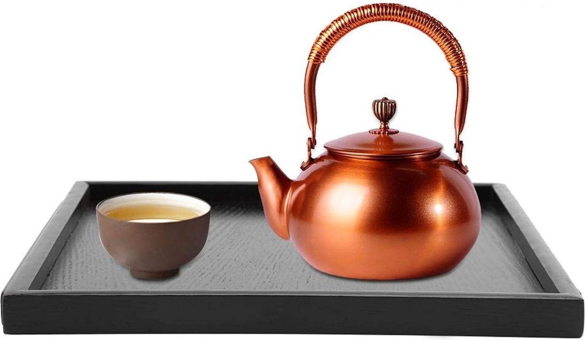 Dienblad 60x60 Houten Theeblad Rechthoek Vorm Massief Houten Thee Koffie Snack Eten Maaltijden Plaat Thuis Hotel Restaurant Trays Zwart- 60x60 Massief Houten Thee Koffie- Houten Dienblad. dienblad 60x60