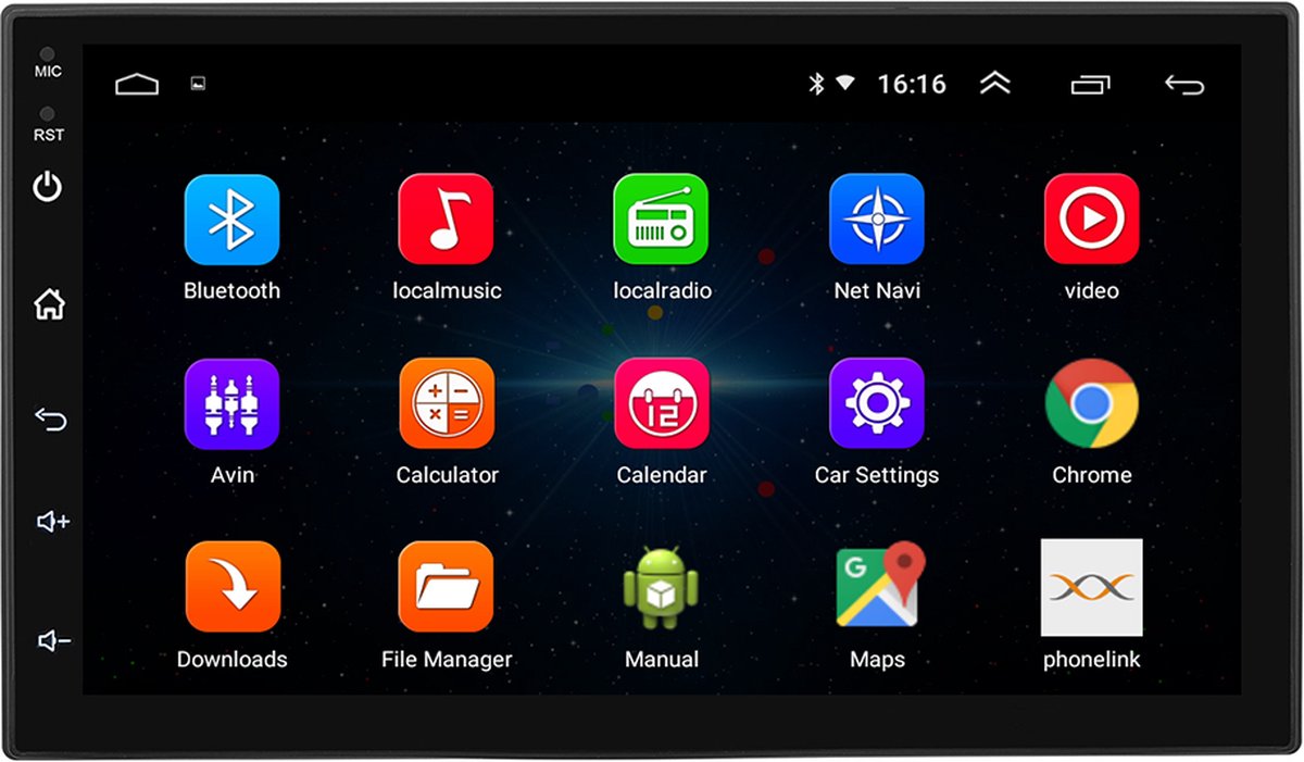 Android Autoradio GPS - MP5 - Mirrorlink Android & iOS - AUX/USB/WIFI/Bluetooth