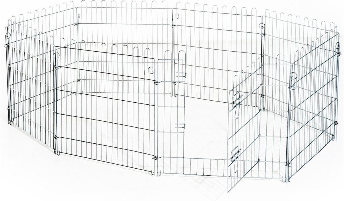Puppyren XL - metaal - 76 cm hoog - 510 cm omtrek - Inclusief grondhaken