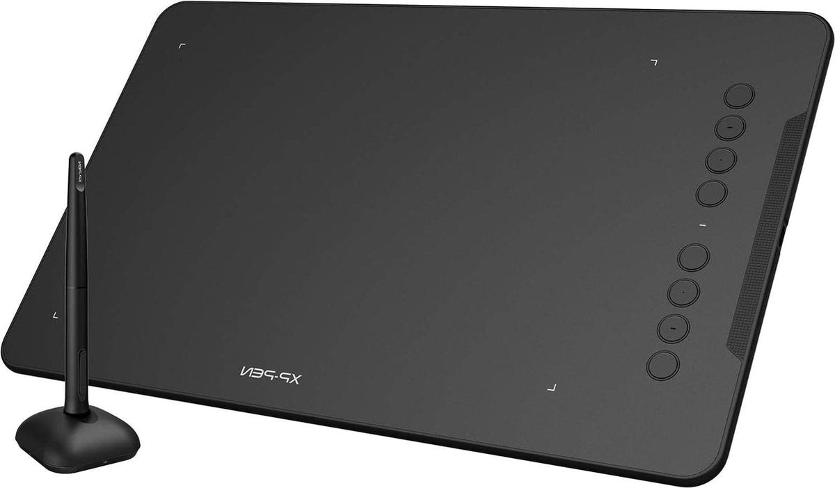 Grafisch tablet XP-PEN DECO01V2 - tekenset 10 x 6 inch - passieve pen - 8192 niveaus - kantelfunctie - 8 sneltoetsen - Windows/Mac OS/ChromeBook/Android. Bamboo Pen