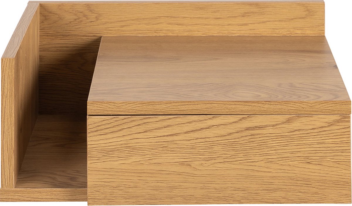 Floating Bedside Table with Storage Compartment Aydin Wood