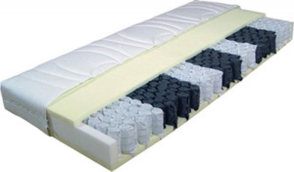 Pocketvering Matras Comfort 3000 - Prachtig matras 20 cm dik met afneembare, wasbare antiallergische hoes 180x200