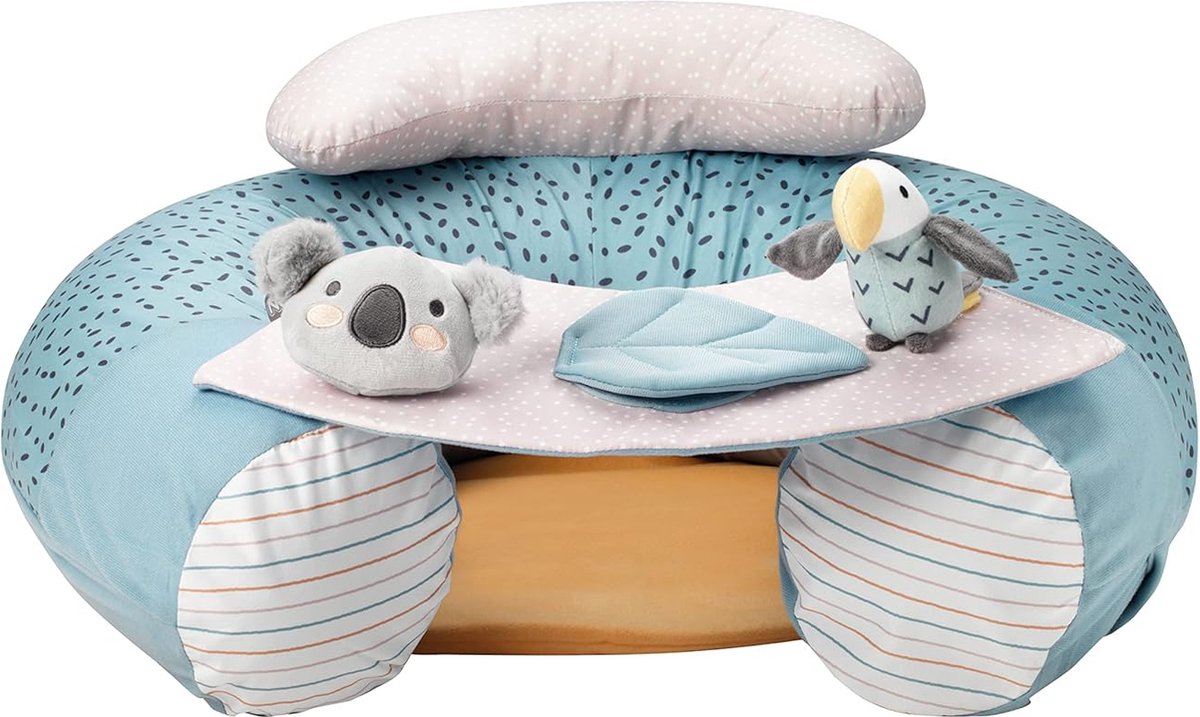 Animal Adventures Sit-Me-Up Baby Seat - Opblaasbare vloerstoel voor baby om te spelen en te zitten - Verwijderbaar dienblad - Machinewasbaar - 6+ maanden