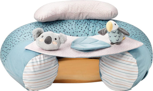 Animal Adventures Sit-Me-Up Baby Seat - Opblaasbare vloerstoel voor baby om te spelen en te zitten - Verwijderbaar dienblad - Machinewasbaar - 6+ maanden