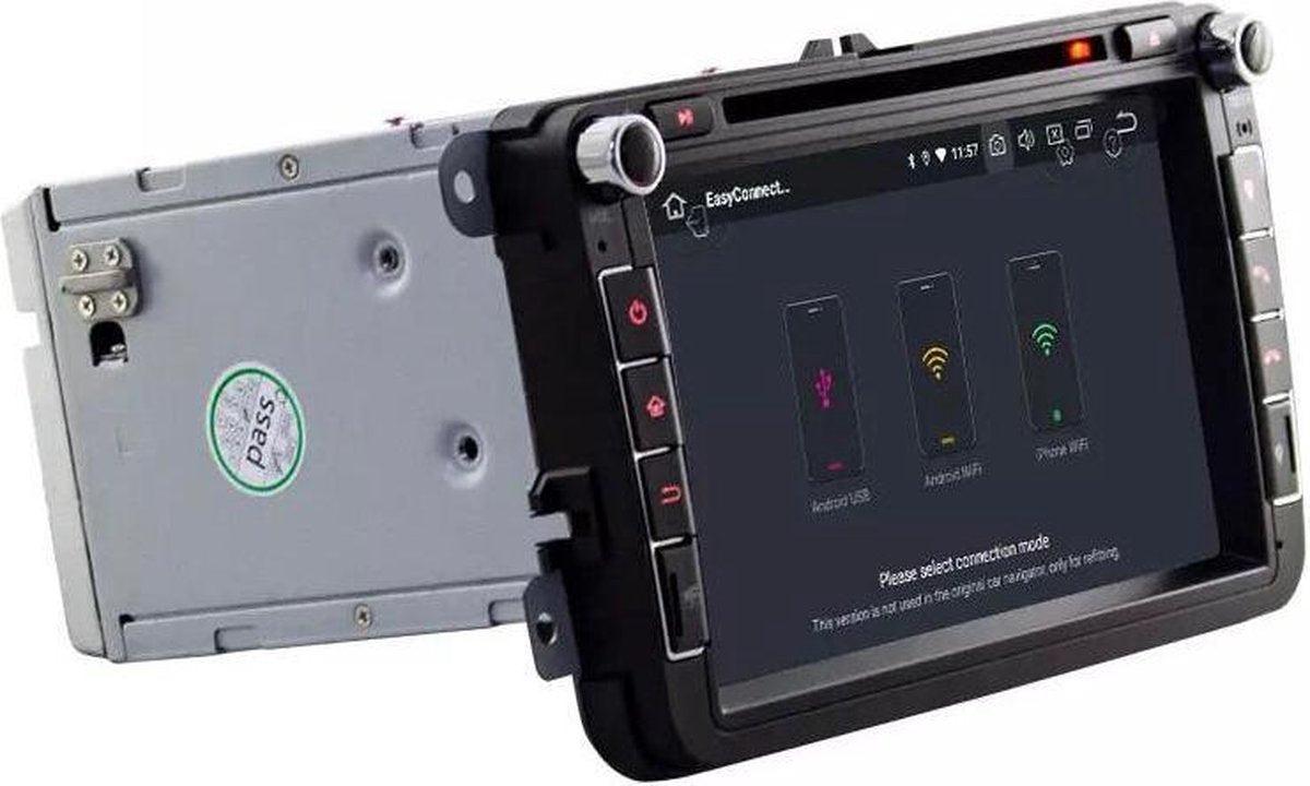 Ingebouwde CarPlay! Volkswagen Seat Skoda DVD SPELER Android 10 navigatie 8inch 2+16GB Amarok Beetle Golf Polo Passat Caddy Eos Scirocco Tiguan Touran Transporter Jetta Leon Altea Toledo Octavia Superb Fabia Yeti Roomster