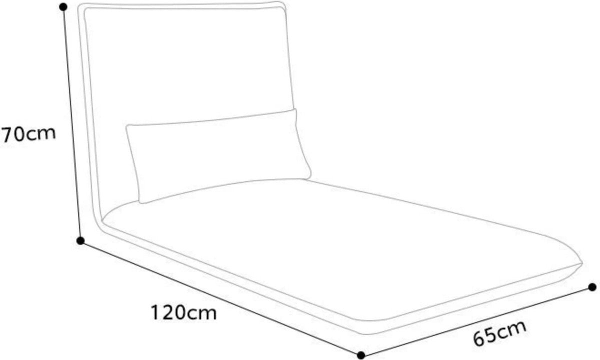 Luxury Sleeping Armchair Blue - Foldable with cushion - Armchair - Lounge chair - Chair bed - Small sofa bed - Small sleeper sofa - Guest bed - Guest chair - Lounge - Bedroom - Living room - Nursery - Trendy