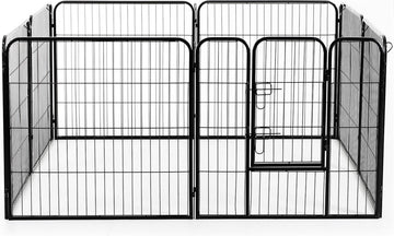 Hondenren XL - Puppyren - Hondenbench - Staal - 80 cm hoog - 640 cm omtrek - Uitbreidbaar