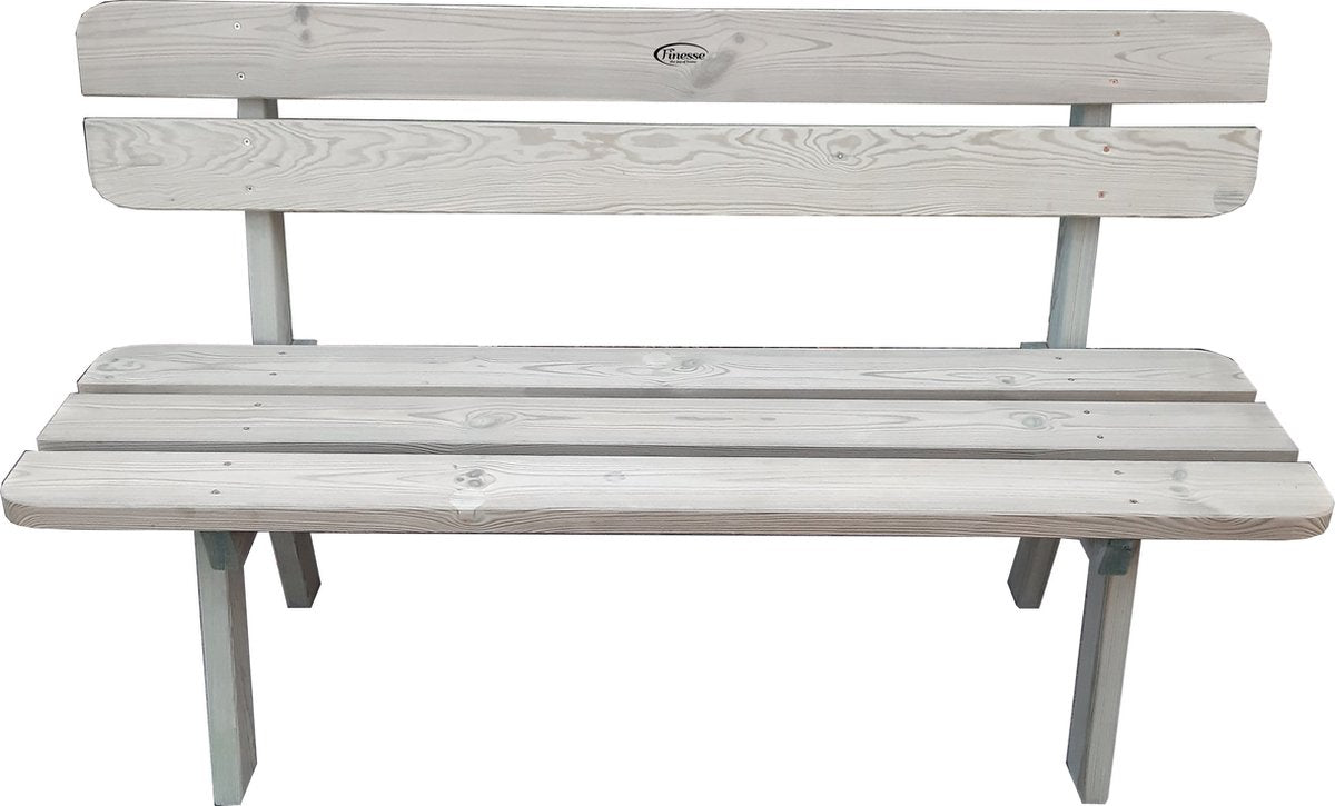 Comfortabele Houten Tuinbank - GEÏMPREGNEERDE Zitbank – 120x55x87cm - Landelijke Tuin Banken
