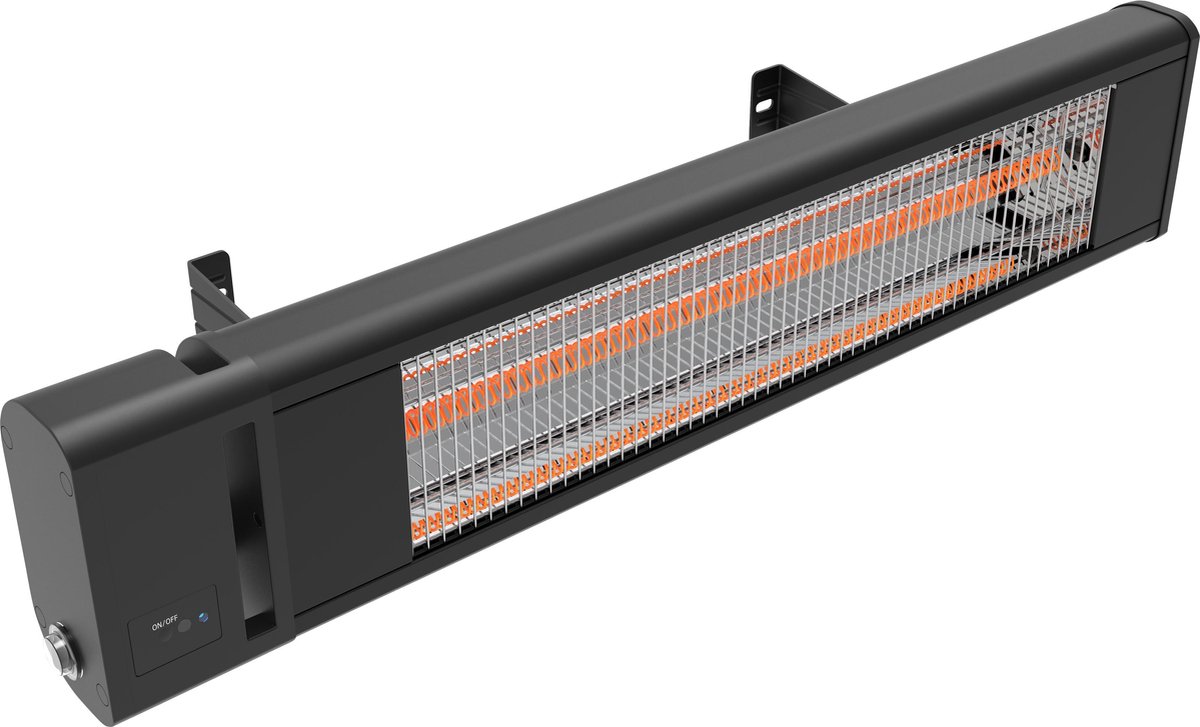 Quality Heating - Heater - terrasverwarmer hangend - terrasverwarmer elektrisch - terrasheater - afstandsbediening - 1800 Watt