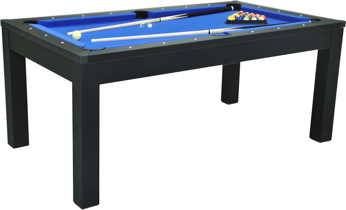 Vente-unique Modular table - Billiards and table tennis - L182 x W102 x H80 cm - Black - SOUSA L 182.8 cm x H 80.2 cm x D 102.6 cm