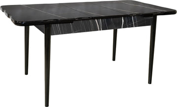 De Sfeer - Keukentafel - Eetkamertafel - EetTafels - Inklapbaar - Sonato - 165x80 cm - 4 tot 6 personen - Eettafel - MDF