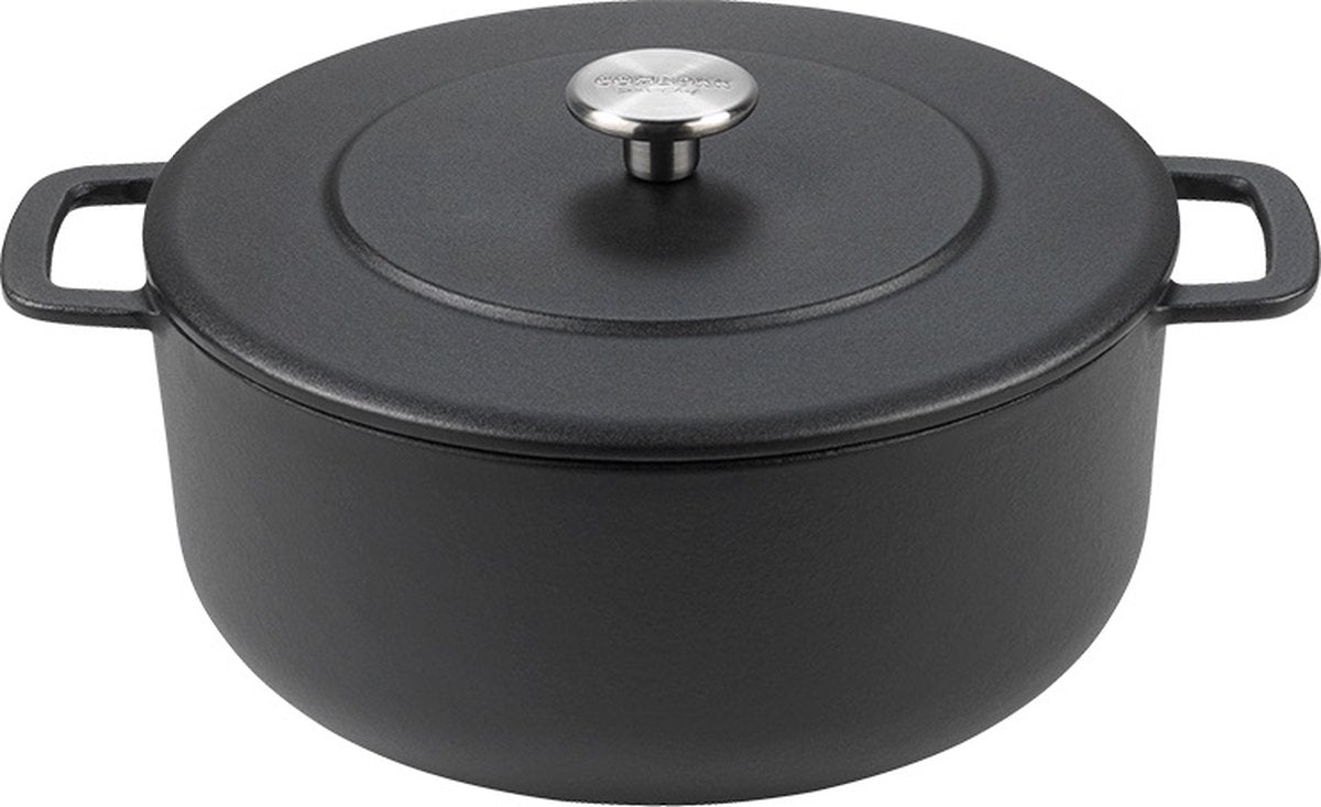 Combekk Sous Chef gietijzeren braadpan - 24cm - zwart