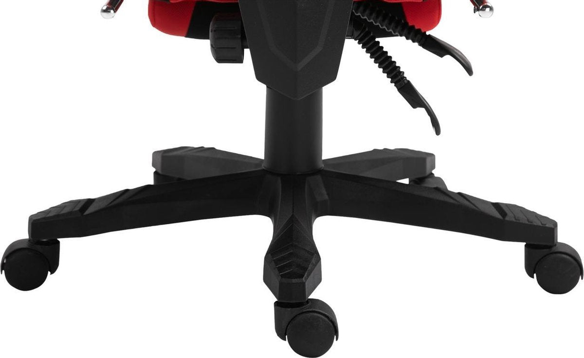 Gaming Stoel - Gaming stoel - Gaming chair - Met voetensteun - Racing stijl - Zwart/Rood