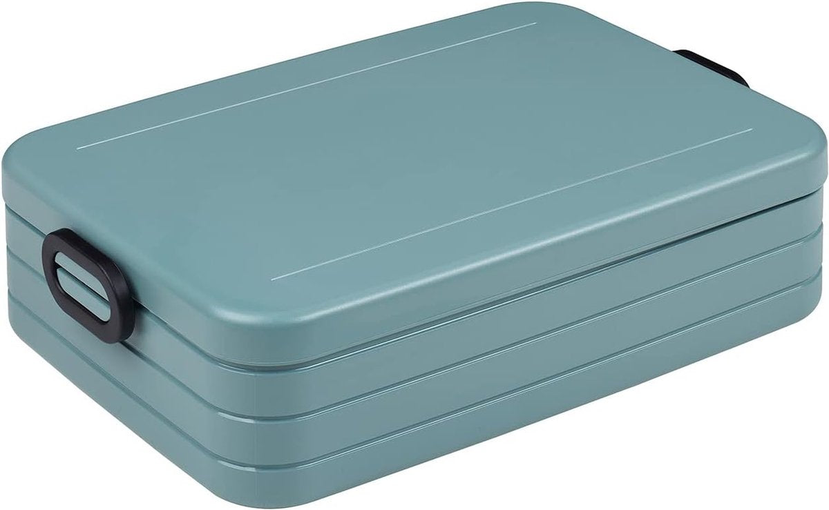 Mepal Take a Break Lunchbox groot, 1500 ml inhoud, broodtrommel met scheidingswand - ideaal voor maaltijdvoorbereiding, vaatwasmachinebestendig, ABS, Nordic Green (groen)