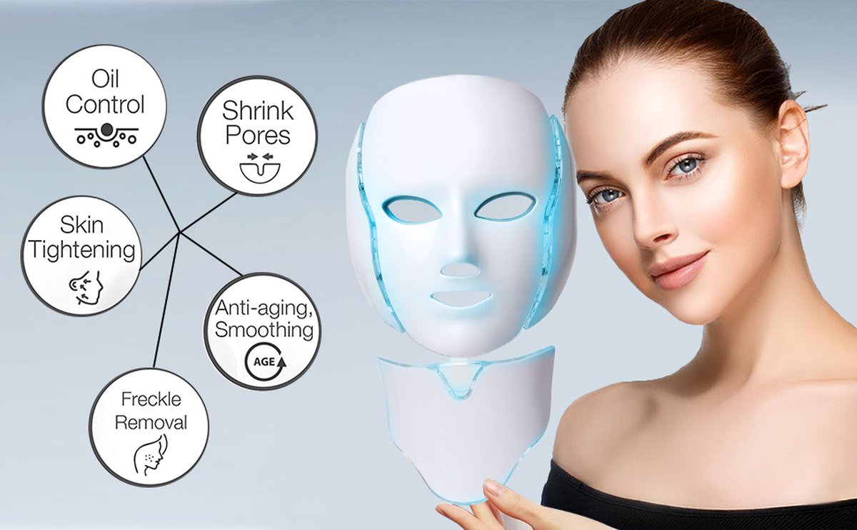 VENEUX® - LED gezichtsmasker - LED masker - Huidverzorging - Lichttherapie