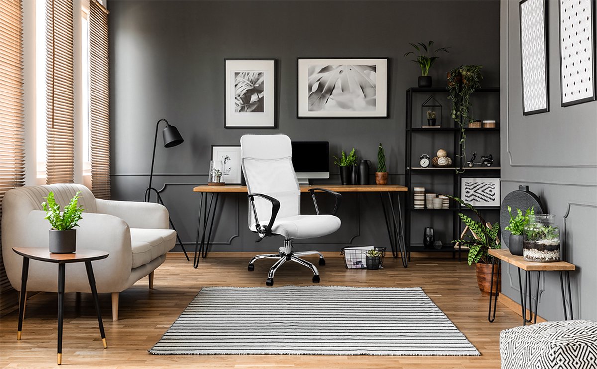 Casaria Office Chair with Mesh White