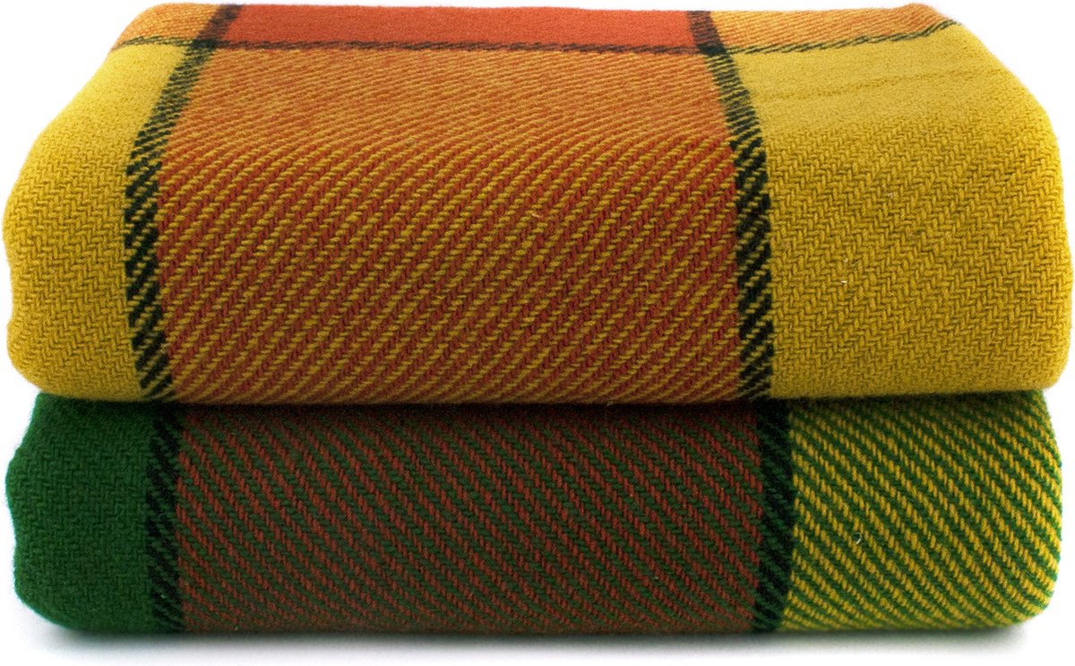 Alenika Wollen Plaid Rood Ivanna - 100% Zuivere wollen deken - 150x200cm - 1500g