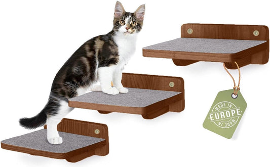 Climbing wall cats I cat ladder set of 3 I wall climbing wall I cat ladder I extra parts for cat wall climbing I size M | scratching post wood modern