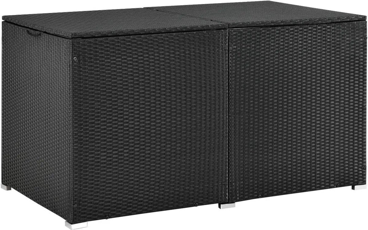 Polyrotan opbergbox Ikaria 950 ltr Zwart