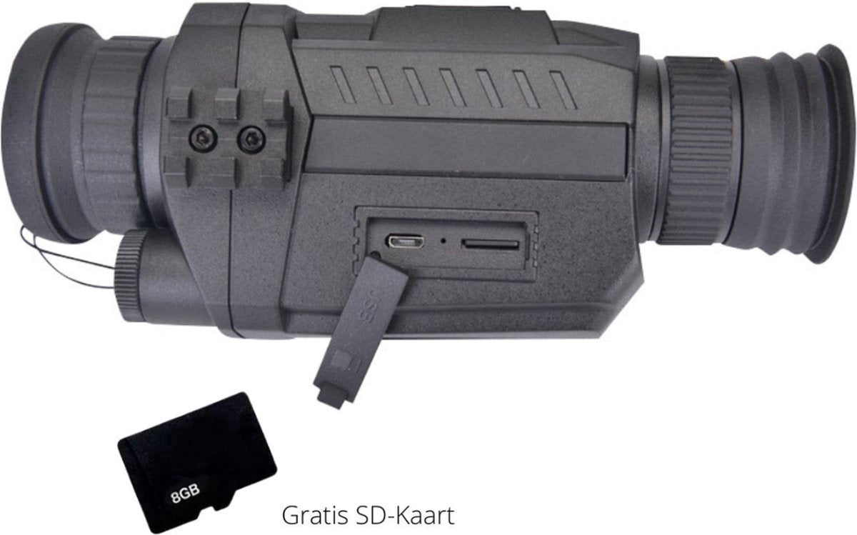 Night Vision Monocular with Infrared - Monocular Telescope for Adults - Night Vision Monocular - Includes 8GB SD Card