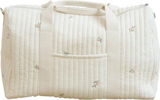 Luiertas - Mombag - Schoudertas - Verzorgingstas - Kraamcadeau - XL - Olijf - Beige