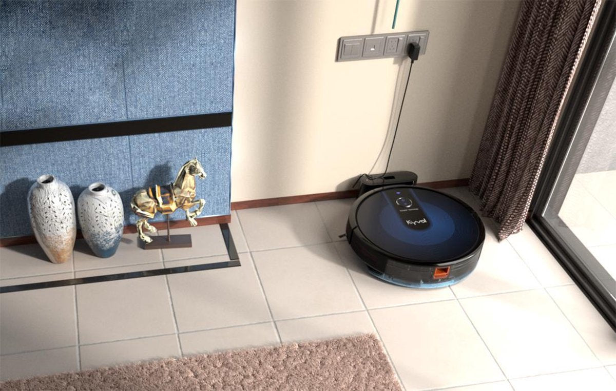 Kyvol E31 smart robotstofzuiger/dweilrobot met oplaadstation - zwart