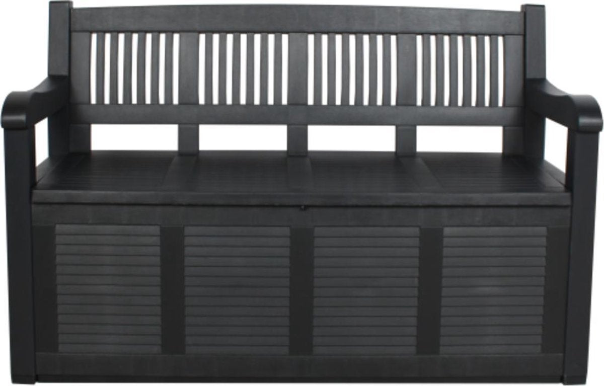 Storage Bench in Resin | 130 x 60 cm | Anthracite