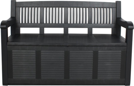 Storage Bench in Resin | 130 x 60 cm | Anthracite