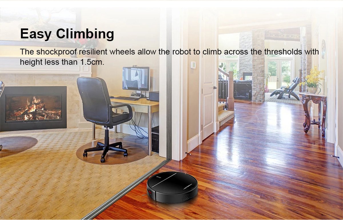 M7S Pro Robot Vacuum Cleaner, Robot vacuum cleaner with mop function, Robot vacuum cleaner with charging station, WiFi App, 4KPa Suction Power, Brushless Motor, Alexa and Google Assistant, For carpet and hard floor