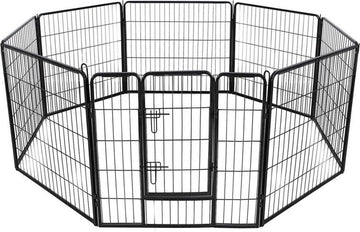 Topmast Premium Puppyren - 120 cm Hoog - 640 cm Omtrek - Hondenren - Hondenhok - Zwart