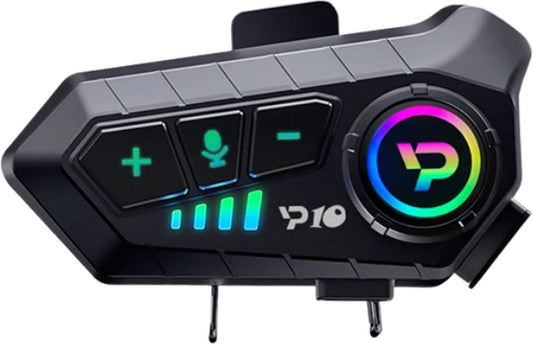 Motorhelm Headset - Met Bluetooth - Waterdicht - TYPE-C USB - Kunststof - Zwart
