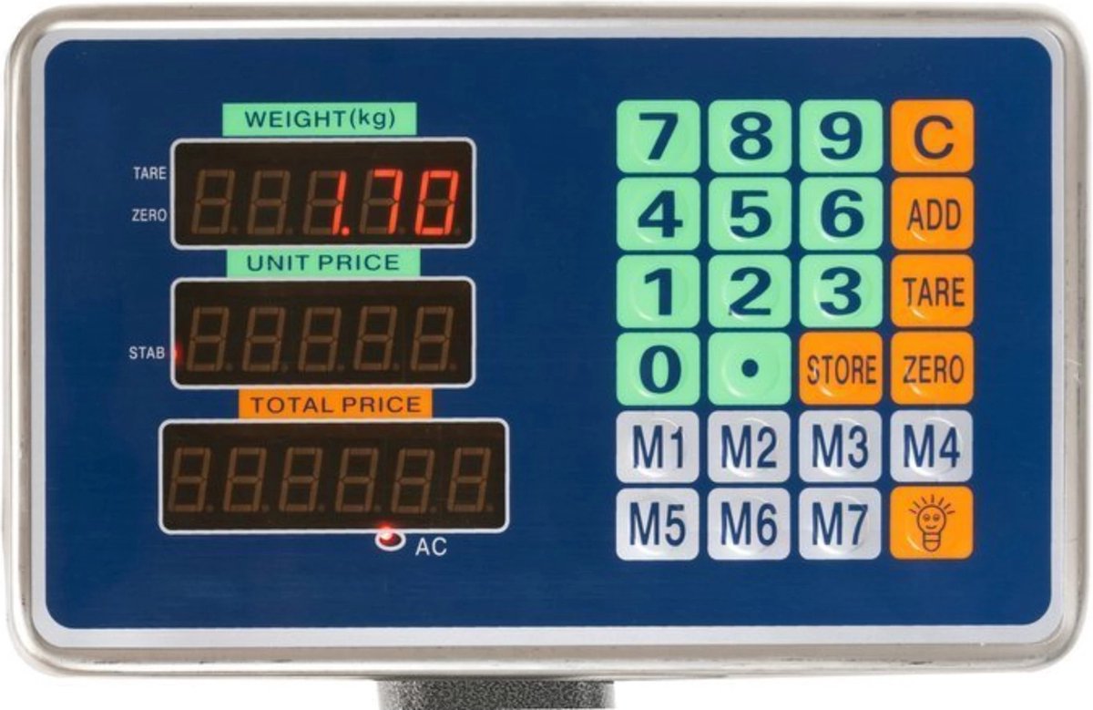 Ruhhy Magazijnweegschaal tot 150kg - Robuust en Nauwkeurig