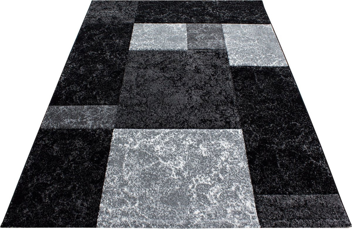 Gray Low-Pile Carpet - 120x170cm - Modern - Living Room - Salon - Bedroom - Dining Room