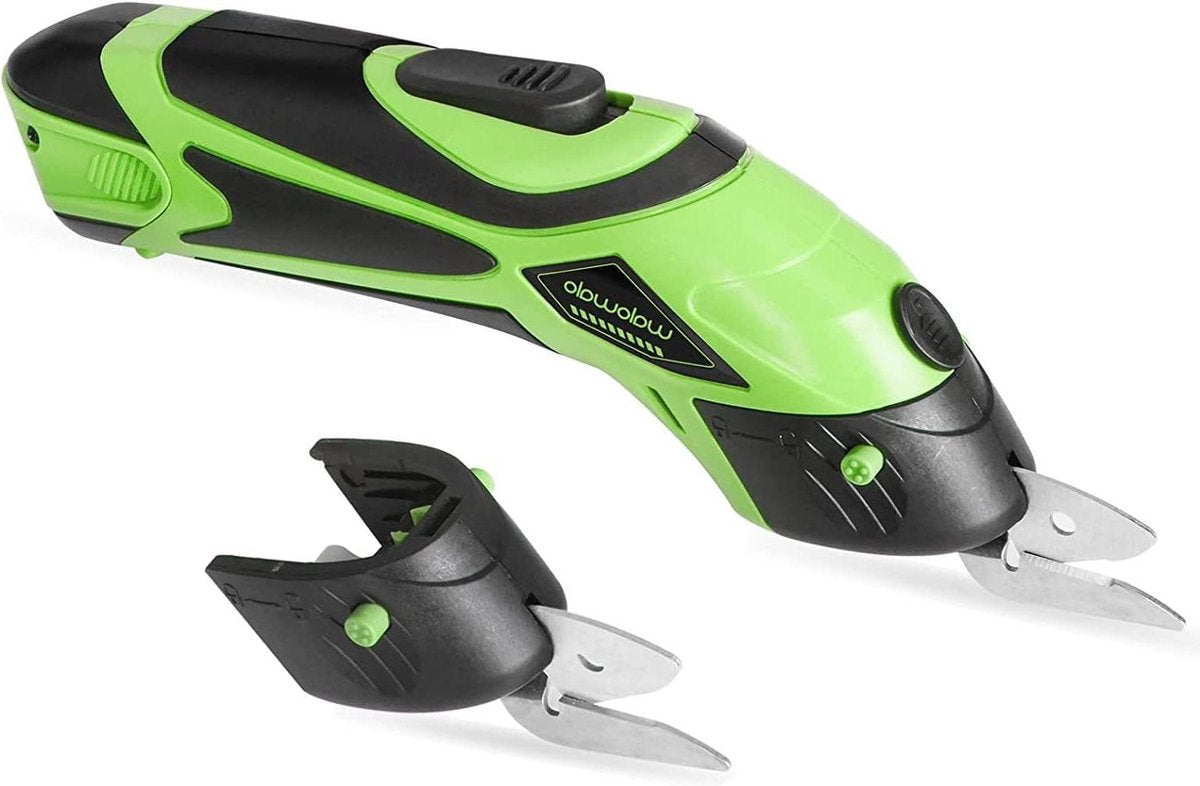 Cordless Rotary Cutter - Electric Fabric Scissors Multicutter for Leather and Cotton - Fast Charging 4V Universal Cutter